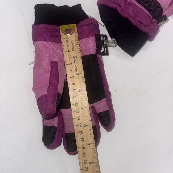 Joe Fresh 3M Thinsulate Winter Ski Snowboard Pink Black Gloves Kids Youth Small - Picture 2 of 15